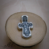 Сребърен кръст с икона P-1216